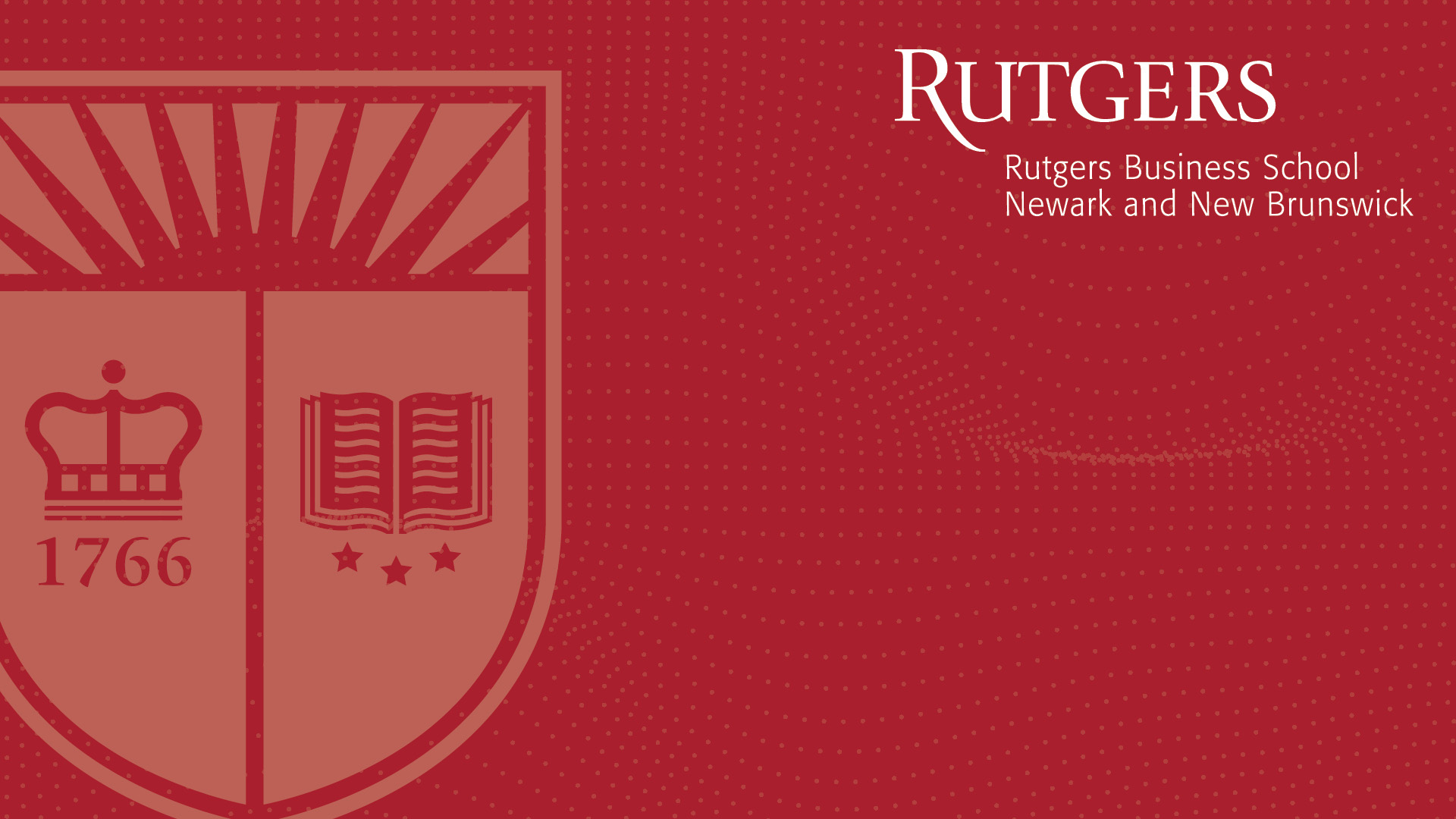 rutgers red overlay with shield virtual background