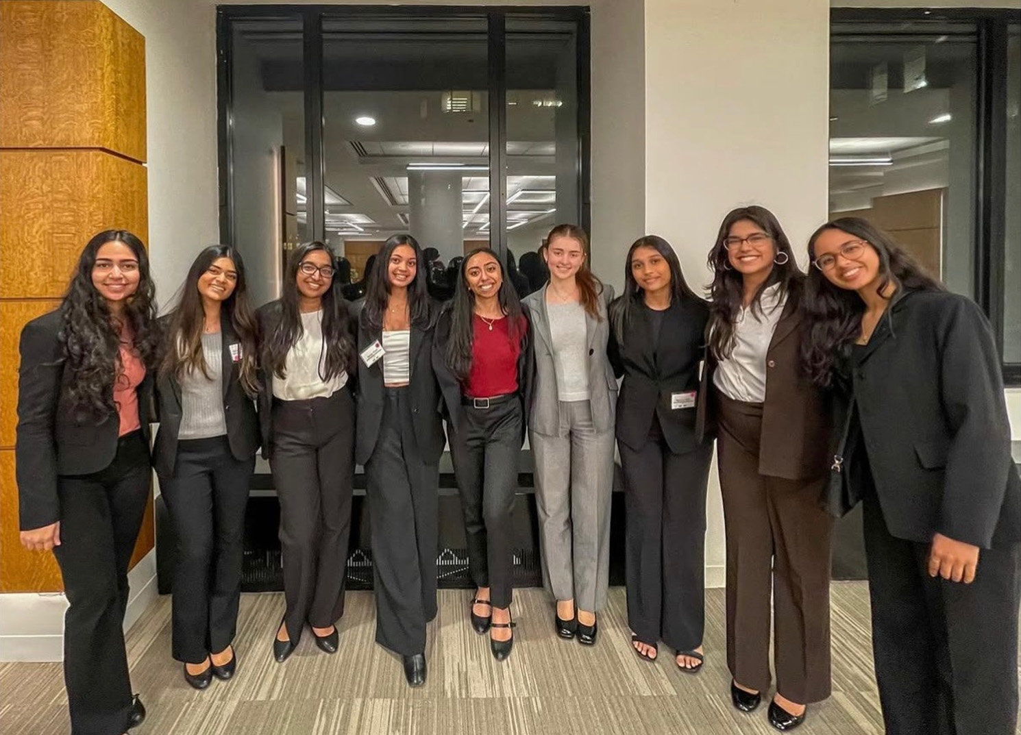 SOF members posing for a group photo at an event