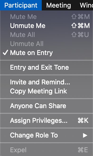 mute participants in webex image