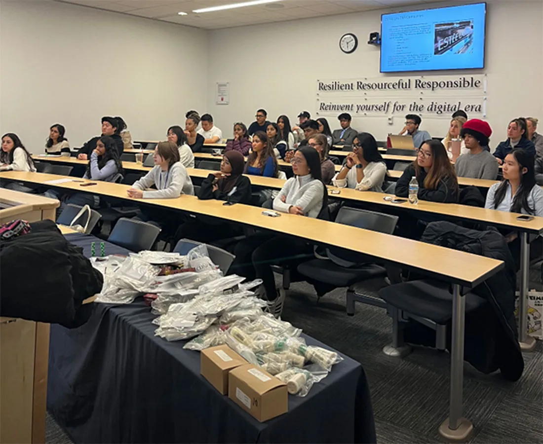 members at club event 