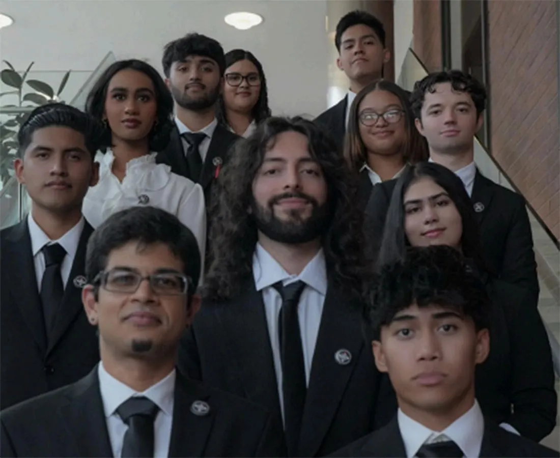members posing for group photo