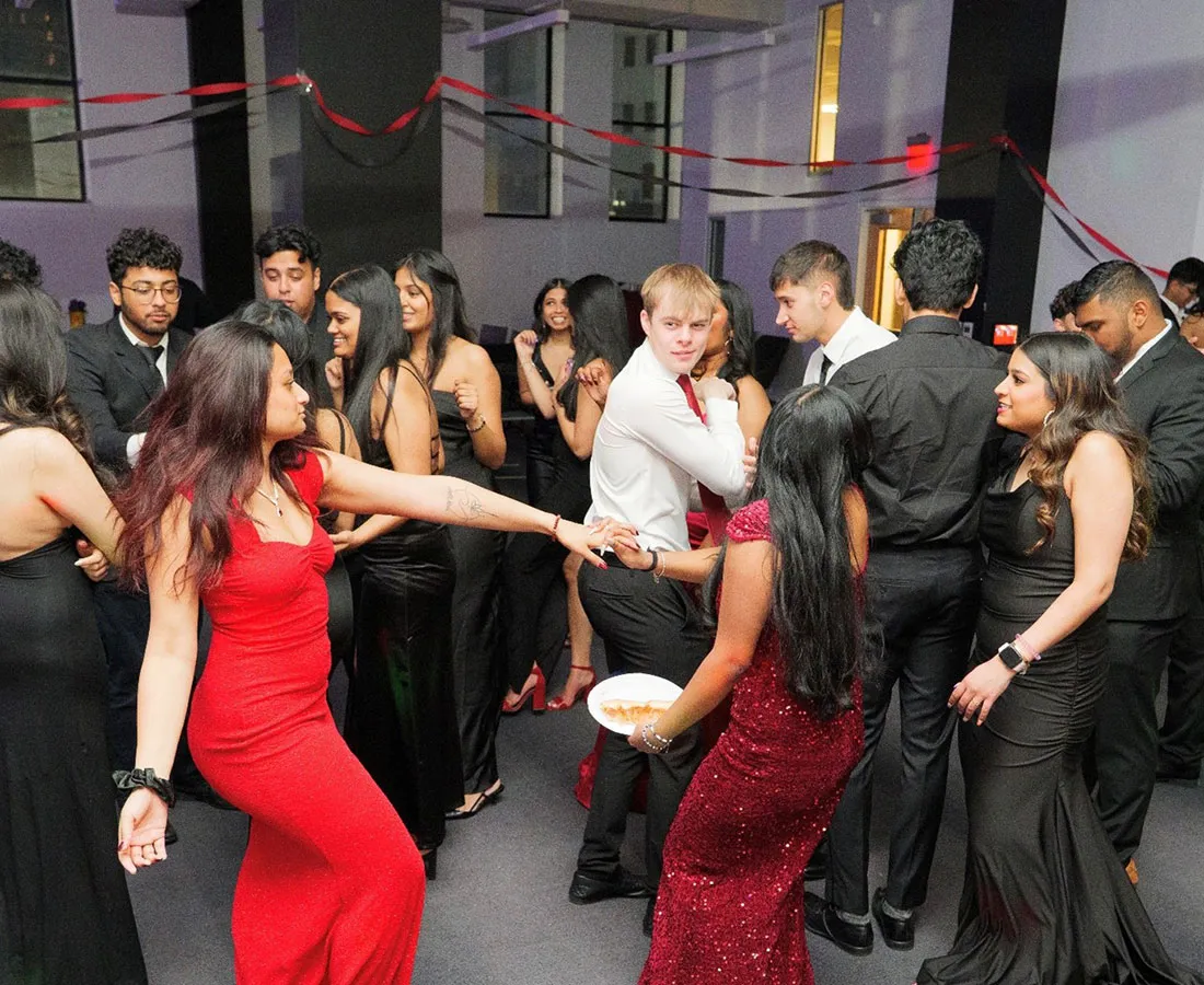 members at club event 