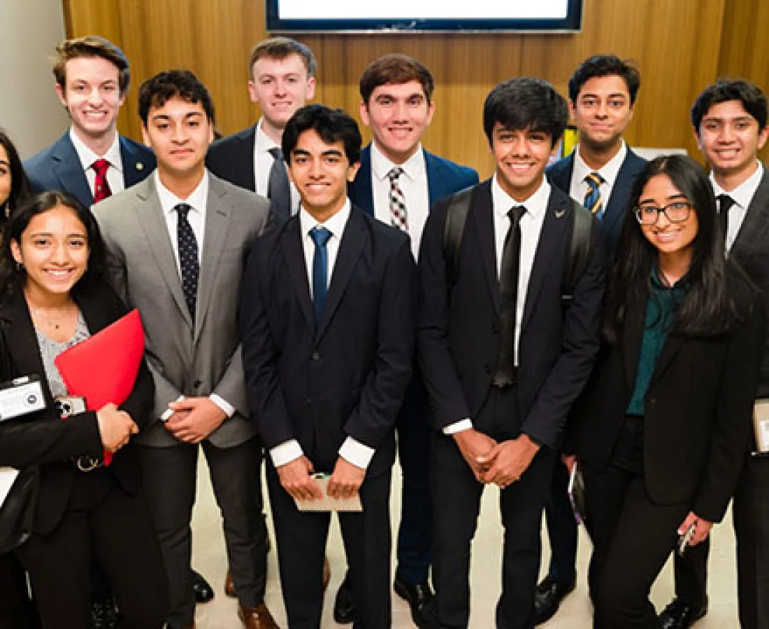 members at club event