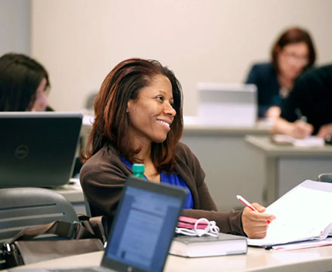 Woman in class