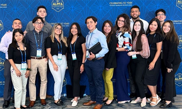 Members at a group ALPFA convention