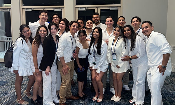 members at group event