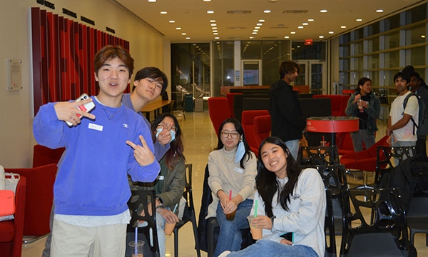 members at club event