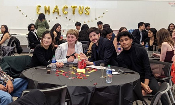 members at club event