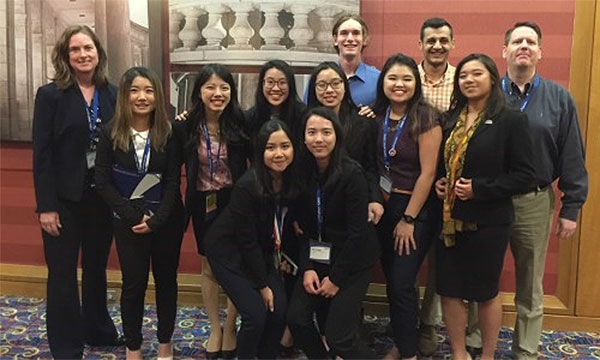 Deca members pose for a group photo