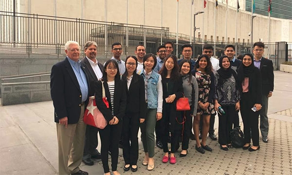 Rusca members visiting the UN headquarters in NYC