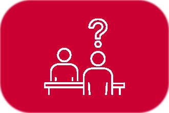 icons of a person asking a question 
