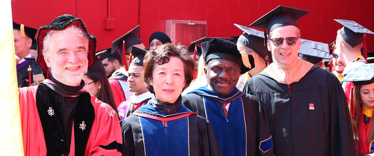 Faculty at Commencement