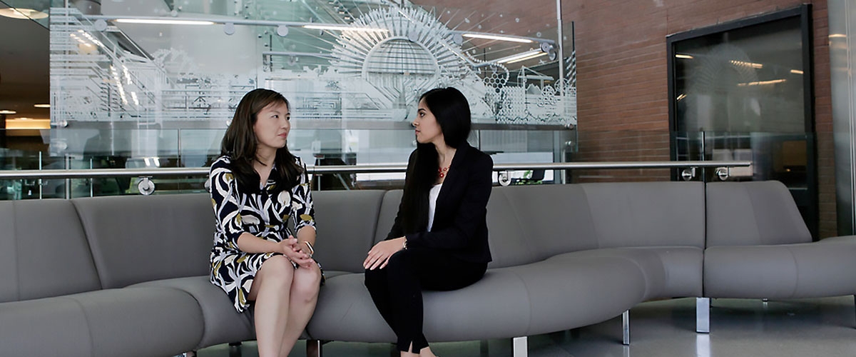 Rutgers Business School students at Newark campus.