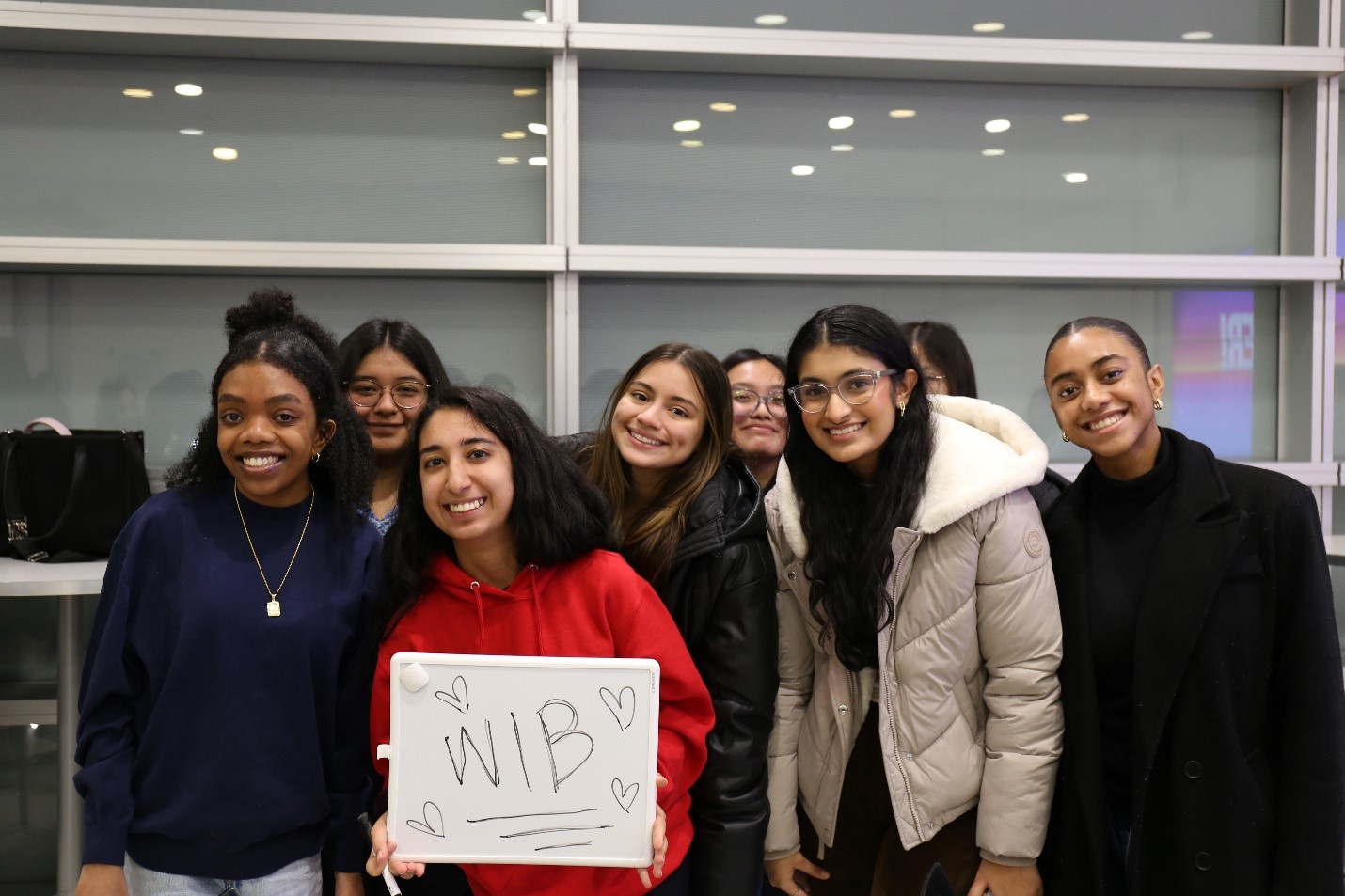 group picture of RUWIB club members