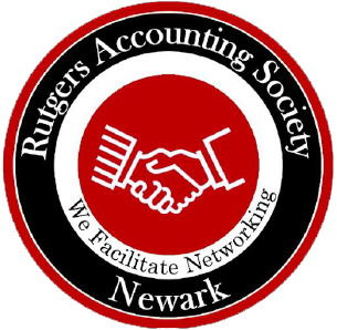 Logo for Rutgers Accounting Society - Newark- We Facilitate Networking